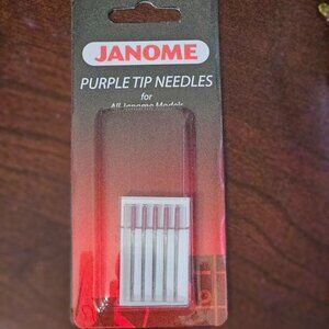 BRAND NEW JANOME PURPLE TIP SEWING NEEDLES